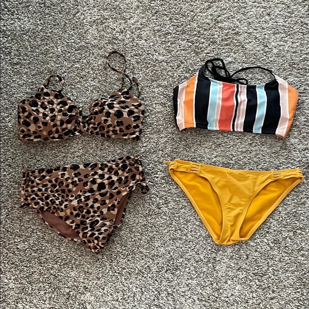 Time and Tru Leopard Print Bikini Set